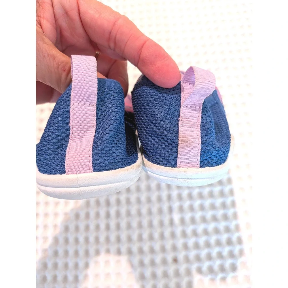 Speedo Kids Water Shoes Pink Blue Slip On Swim Pool Beach Shoes Size 13-1 S